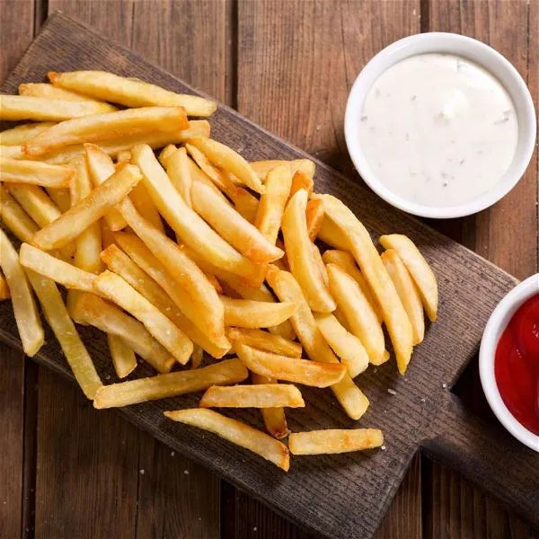 Fries Chips With Garlic Sauce